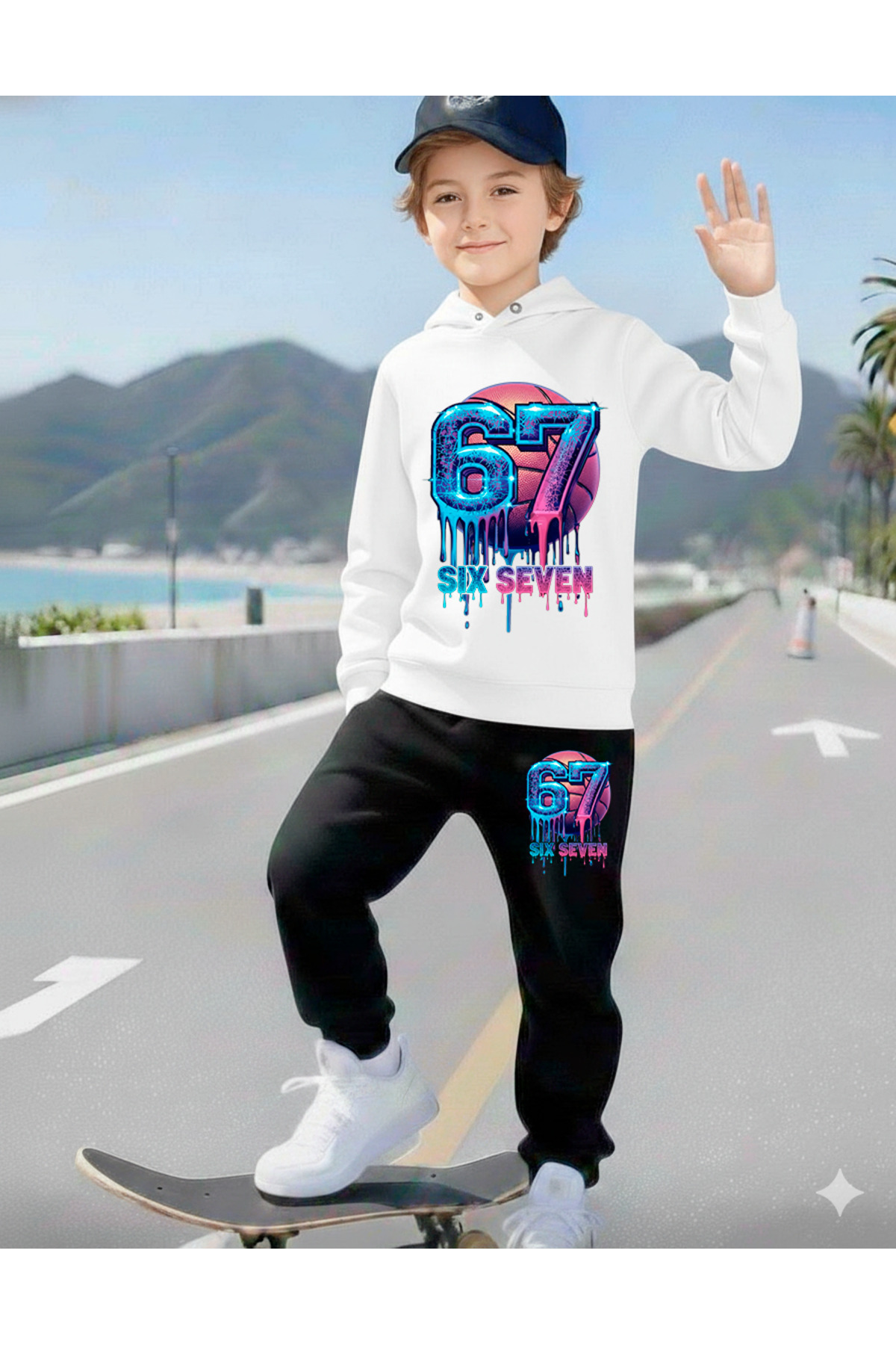 SIX LOVER BOYS' PRINTED TRACKSUIT SET, 67 DESIGNS