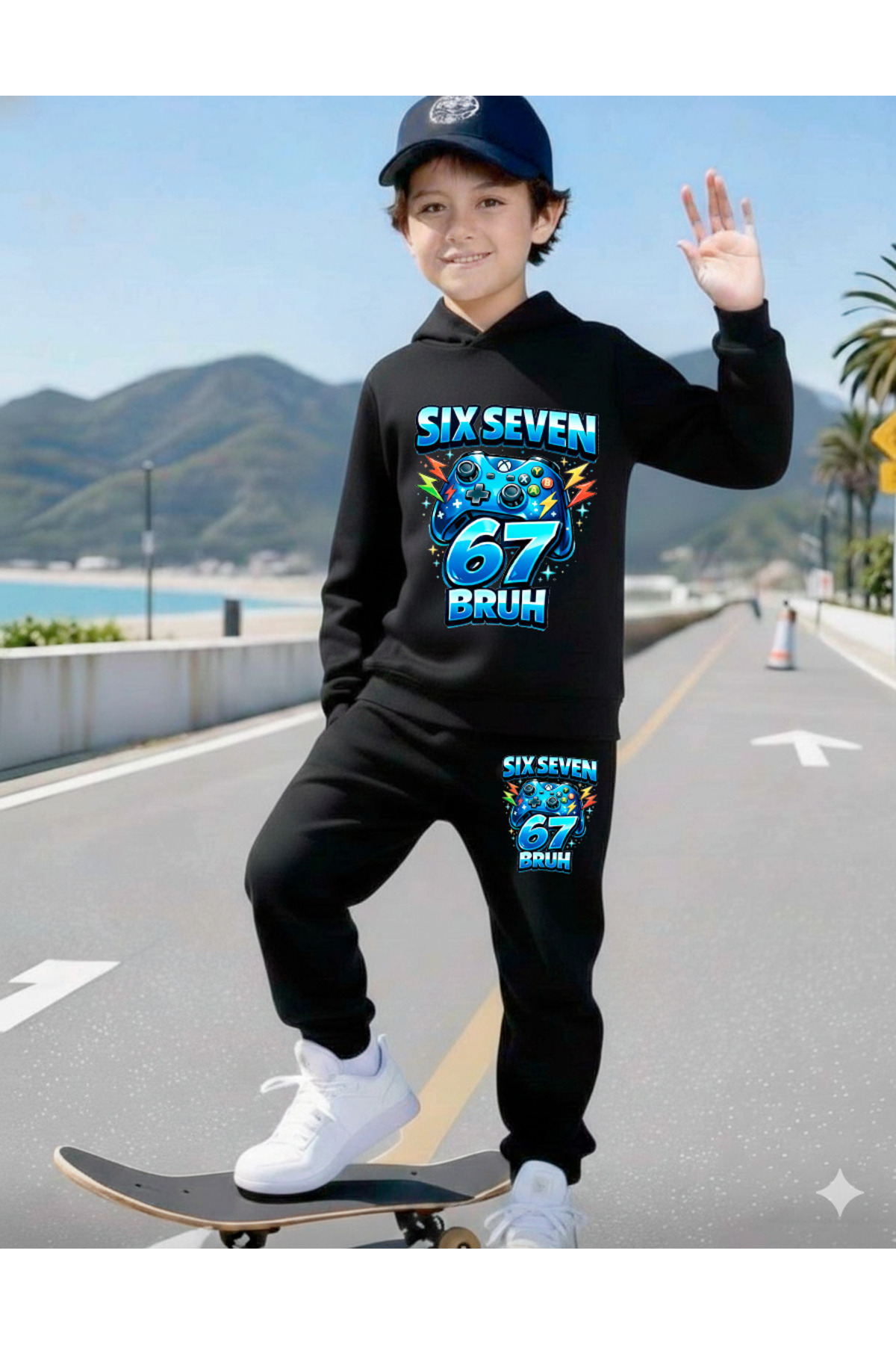 SIX LOVER BOYS' PRINTED TRACKSUIT SET, 67 DESIGNS