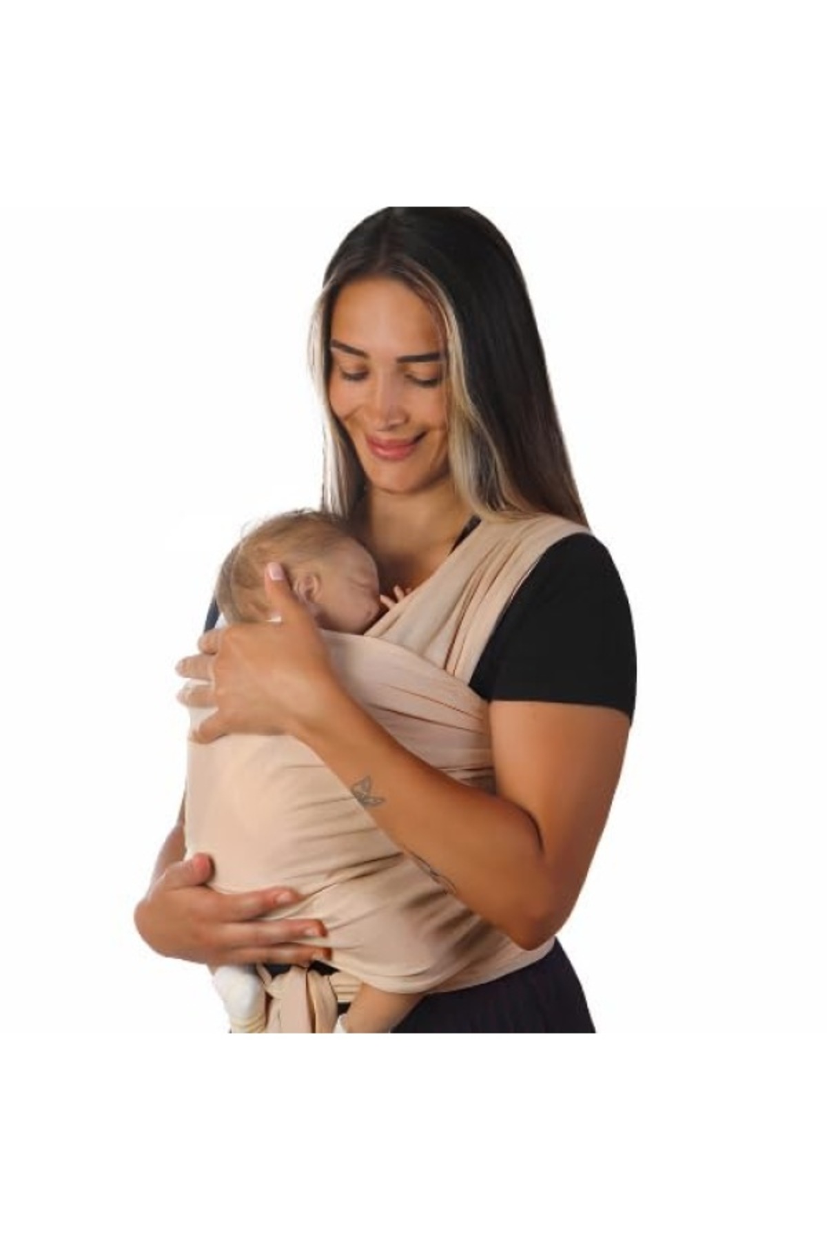 markentegra Pamuklu Ergonomik Bebek Sling Taşıma Şalı fotoğrafı 3 (önizleme)