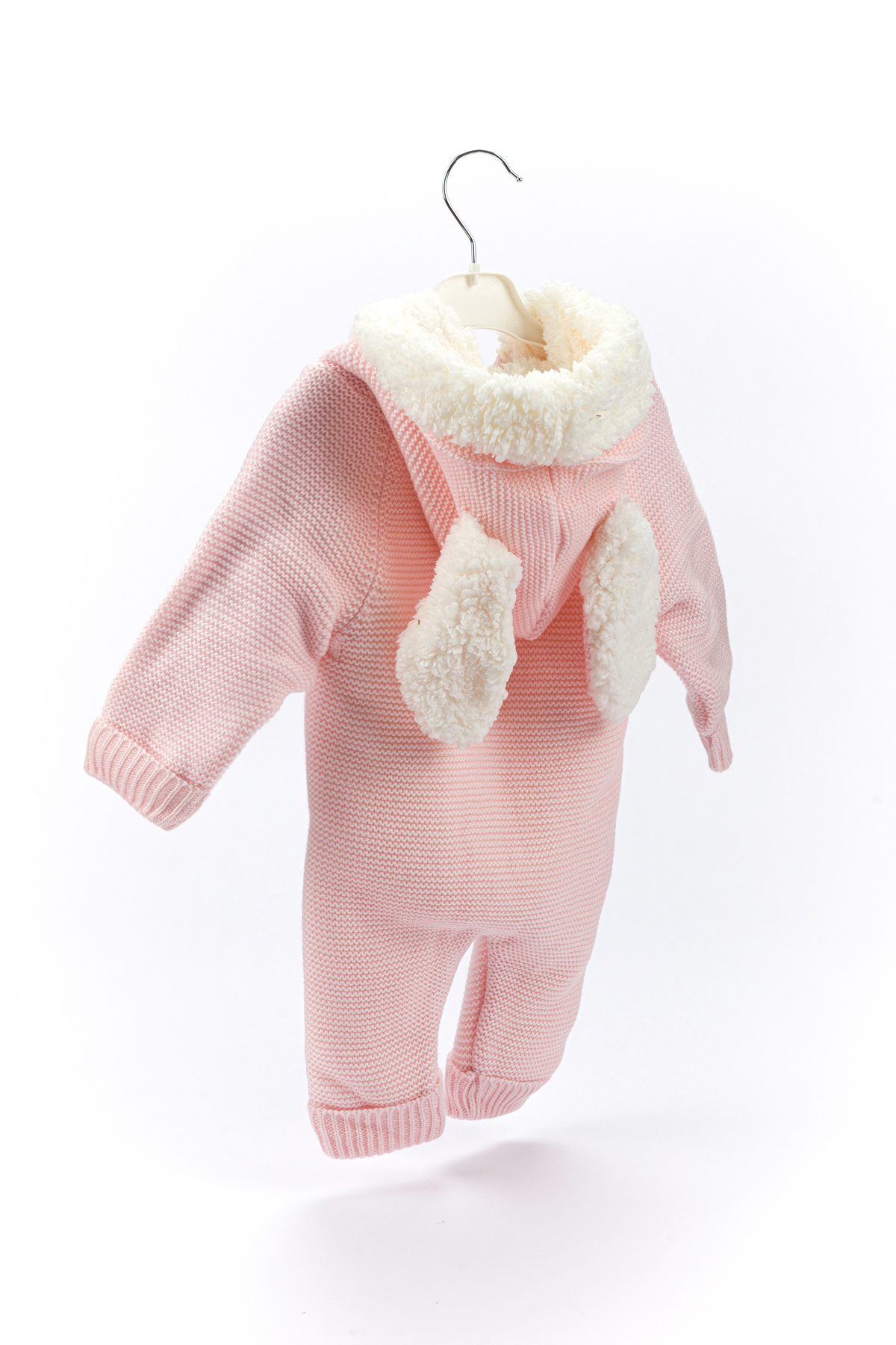 Lui Baby Polarlı Welsoft Kapüşonlu Örgü Desenli Bebek Tulum Kulaklı fotoğrafı 4 (önizleme)