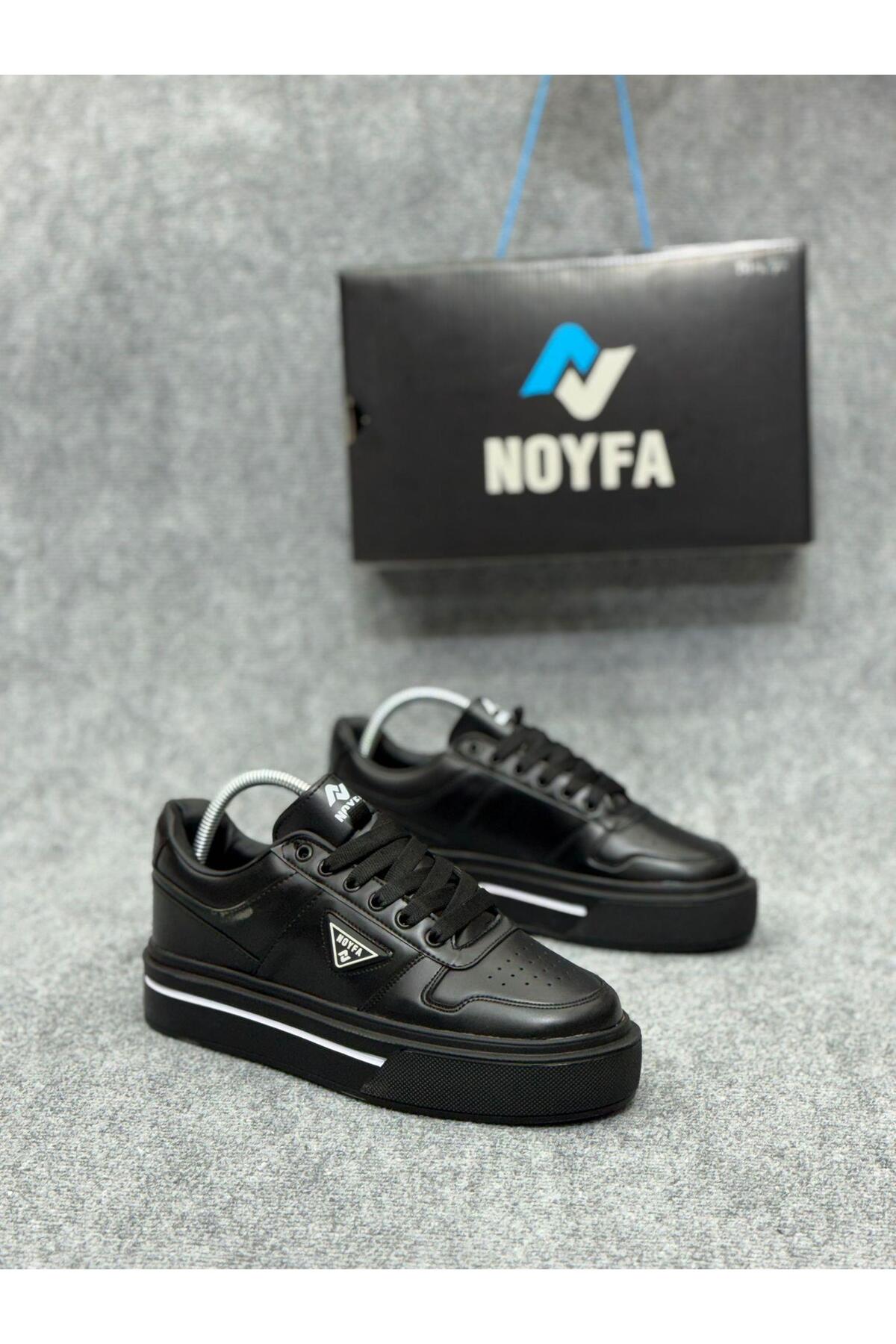 gizlitopuk  8 cm Boy Uzatan Gizli Topuklu Siyah Erkek Spor Ayakkabı GTnyfa2500