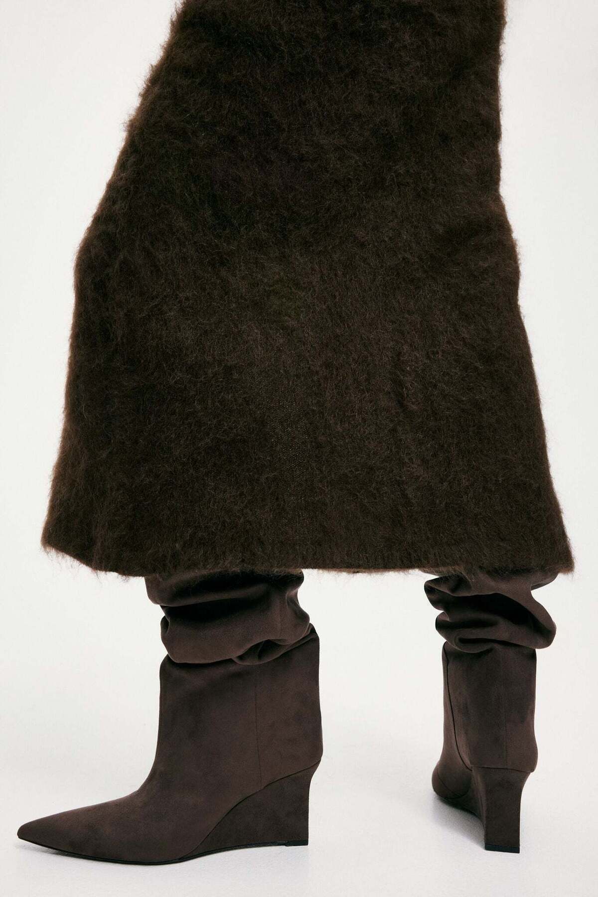 H&M Wedge-heeled over-the-knee boots