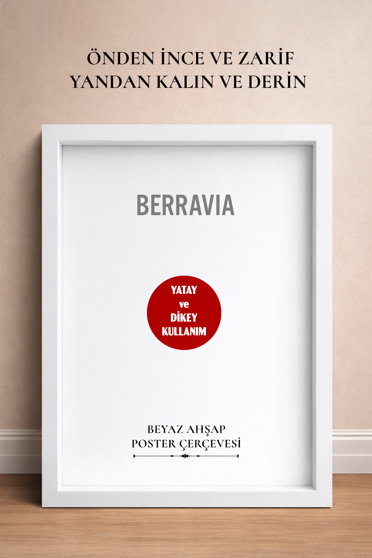 Thick Natural Wood Frame Poster Frame, Blank Frame, Thick Frame WOOD-THICK