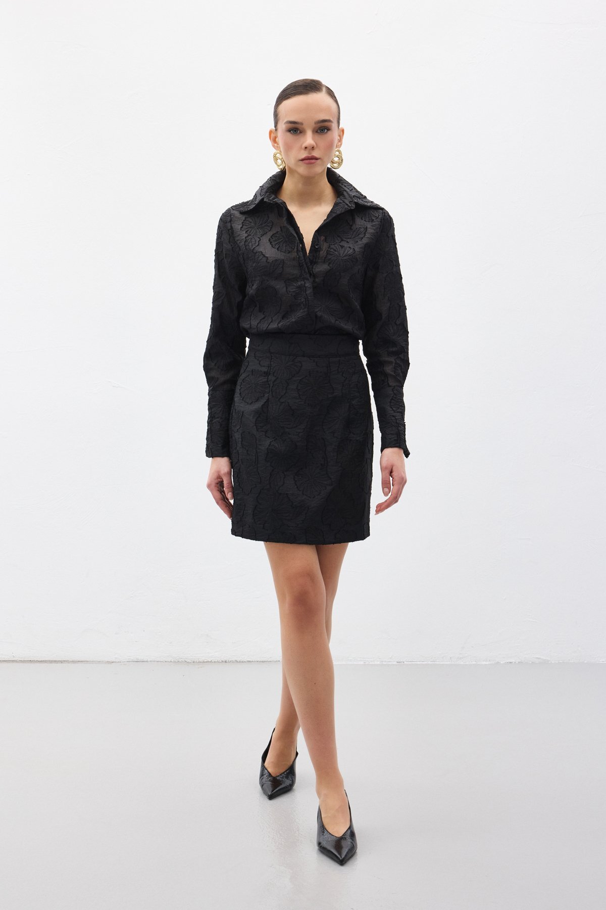 Sateen  Belica Etek - Siyah - Görsel 2