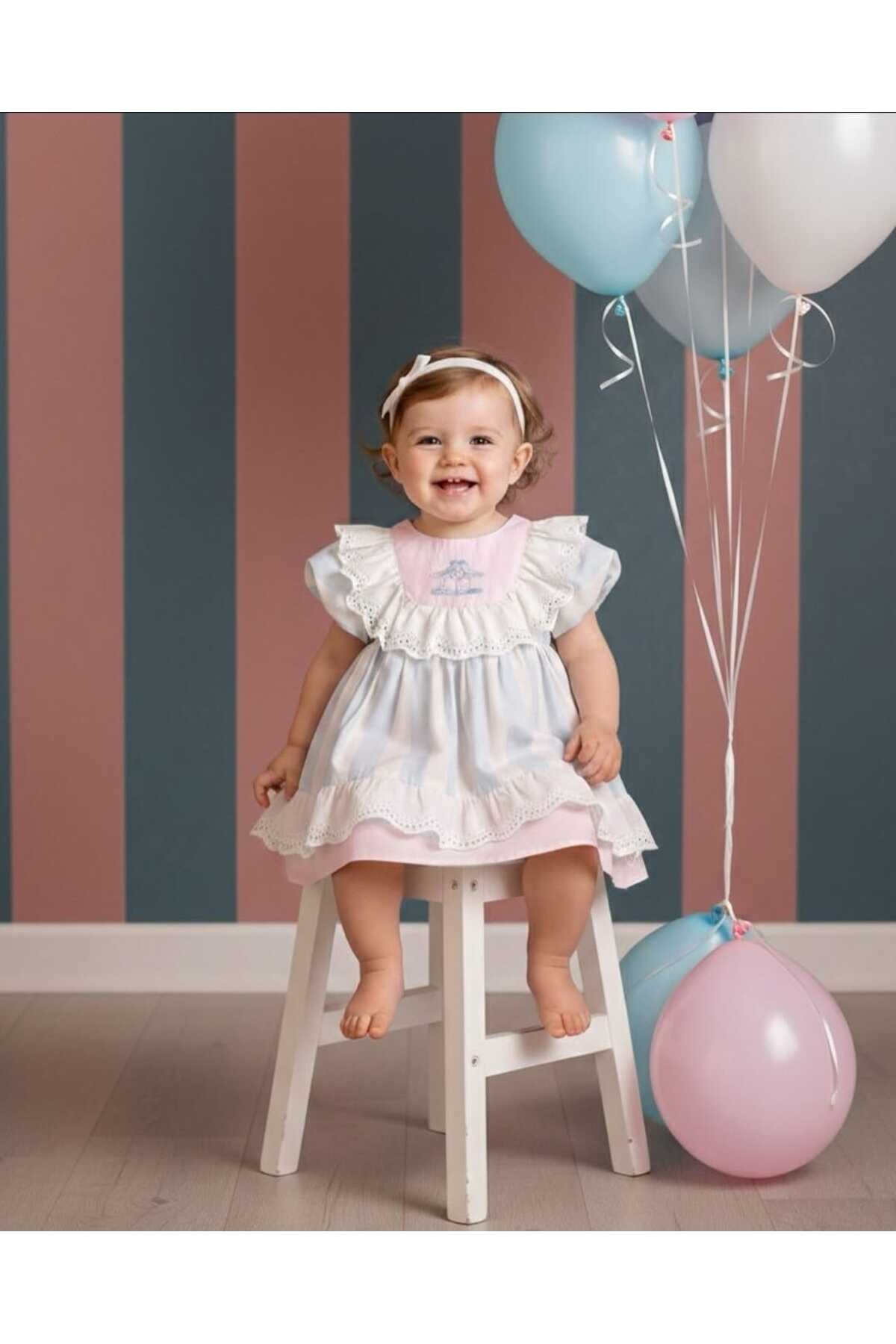 BEYAZ BEBE Kız Bebek Masal Elbise fotoğrafı 3 (önizleme)