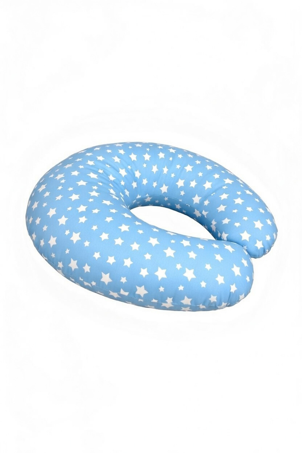 Bundeba Yenidoğan Mavi Emzirme Yastığı Bebek Destek Minderi Hamile Anne Bebek Emzirme Yastığı Pamuklu fotoğrafı 2 (önizleme)