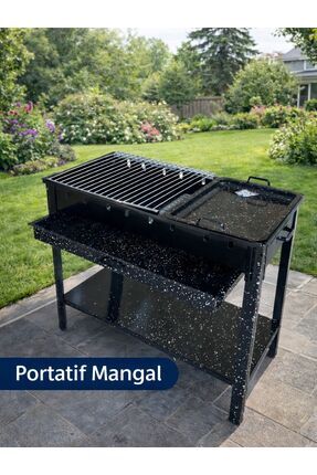 temiz iş Portatif Seyyar Ayaklı Büyük Boy Mangal