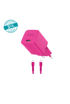 Ttec SmartCharger GAN 45W AVS PD Seyahat Hızlı Şarj Aleti + USB-C - USB-C 3A ...