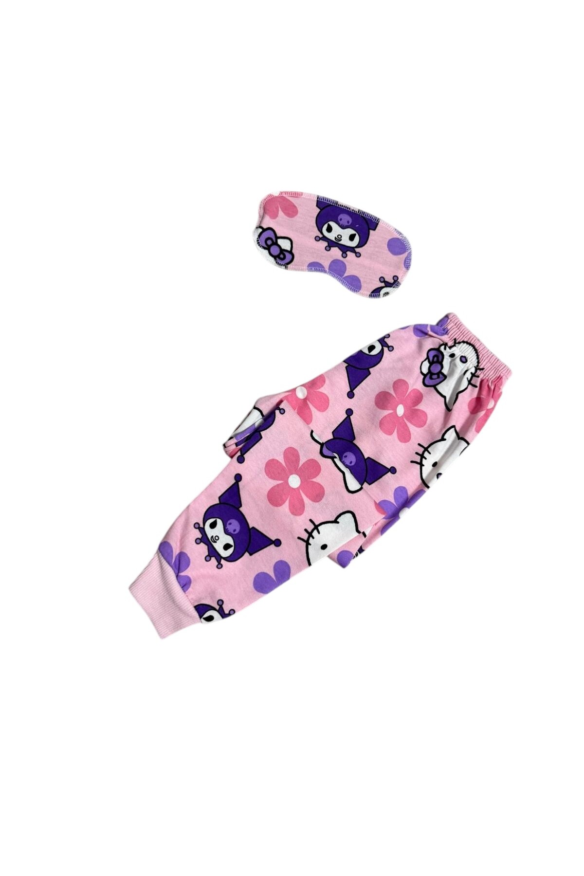 Fil Kids Kız Çocuk Pamuklu Kumaş Pembe Renk Figür Desenli Uyku Bantlı Uzun Kollu Mevsimlik Pijama Takımı fotoğrafı 6 (önizleme)