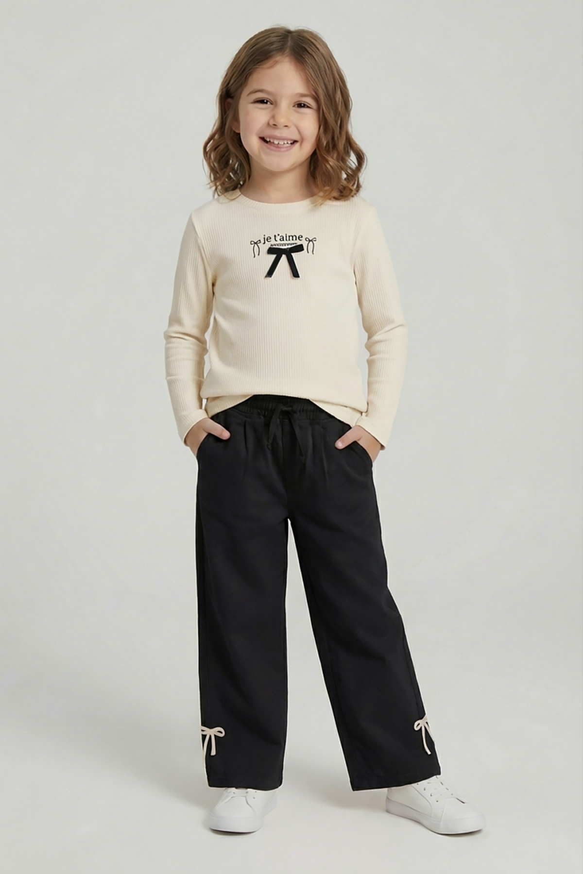 DMB BOYS & GIRLS Kız Çocuk Ceketli Takım Gabardin Ceket ve