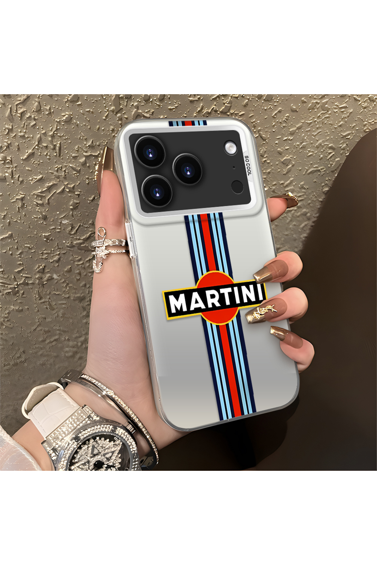 iPhone 17 Pro Max Compatible Silicone Phone Case Edge Hard Rear Anti Fall BMW Pattern