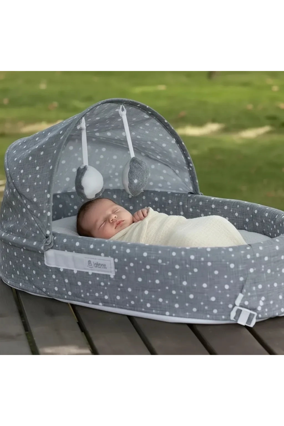 Epilons Taşınabilir Portatif Bebek Yatağı,sırt Çantasına Dönüşebilen Portatif Bebek Beşiği (gri) fotoğrafı 4 (önizleme)