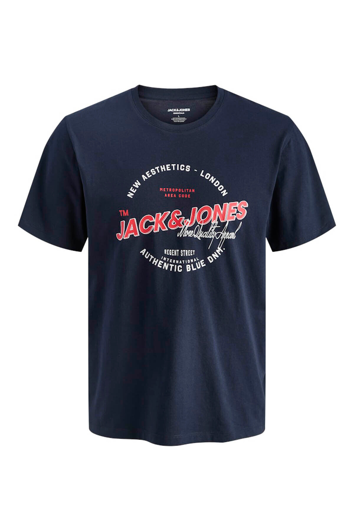 تی شرت مردانه Jjelogo مدل یقه گرد، 2 رنگ، کد 12288016 جک اند جونز تی شرت Jack & Jones