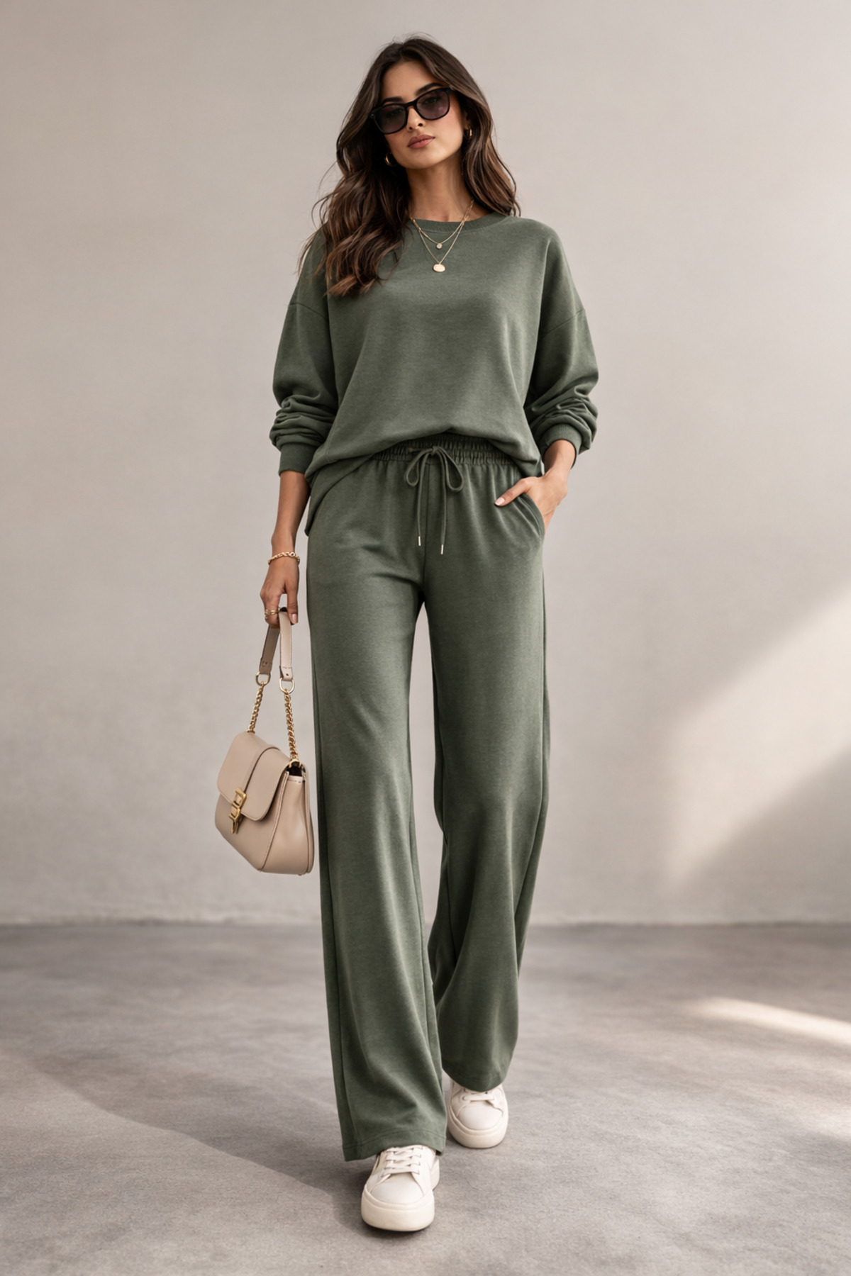 LEONE KOLEKSİYON modal Luxe Green Femei set