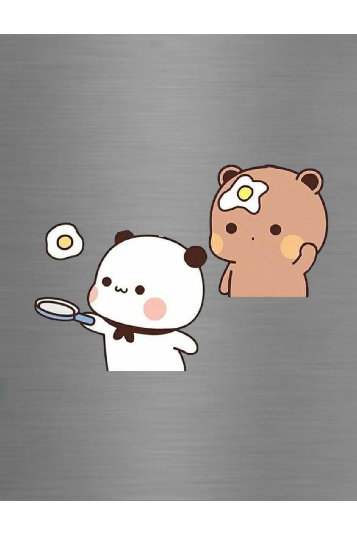 Breakfast Preparer Dudu Bubu Panda Teddy Bear Kitchen Ornament Fridge Magnet Dear Gift