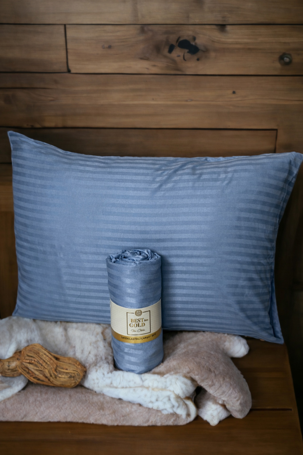 Cotton Satin Elastic Sheet Set