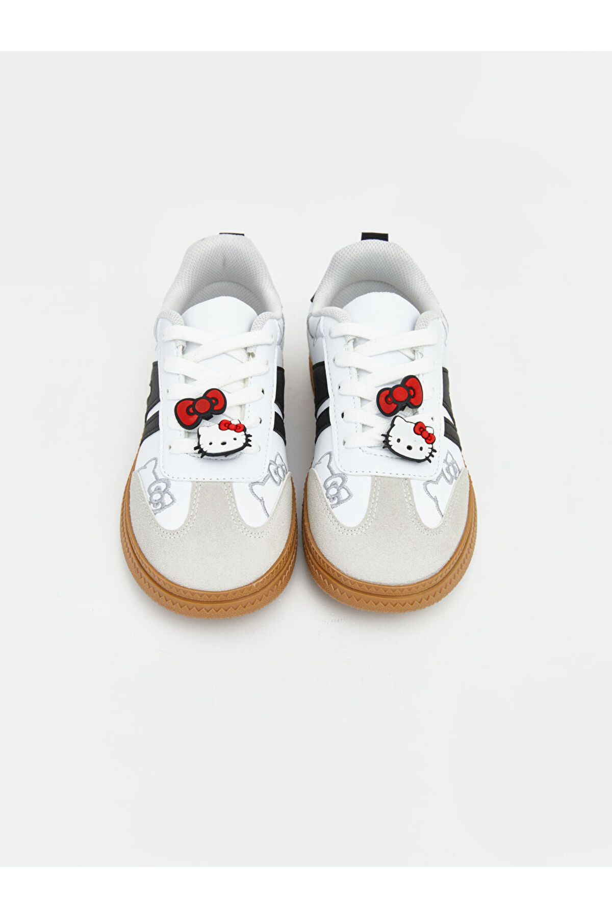 LC Waikiki LCW STEPS Beyaz Hello Kitty Baskılı Cırt Cırtlı Kız Çocuk Sneaker fotoğrafı 2 (önizleme)