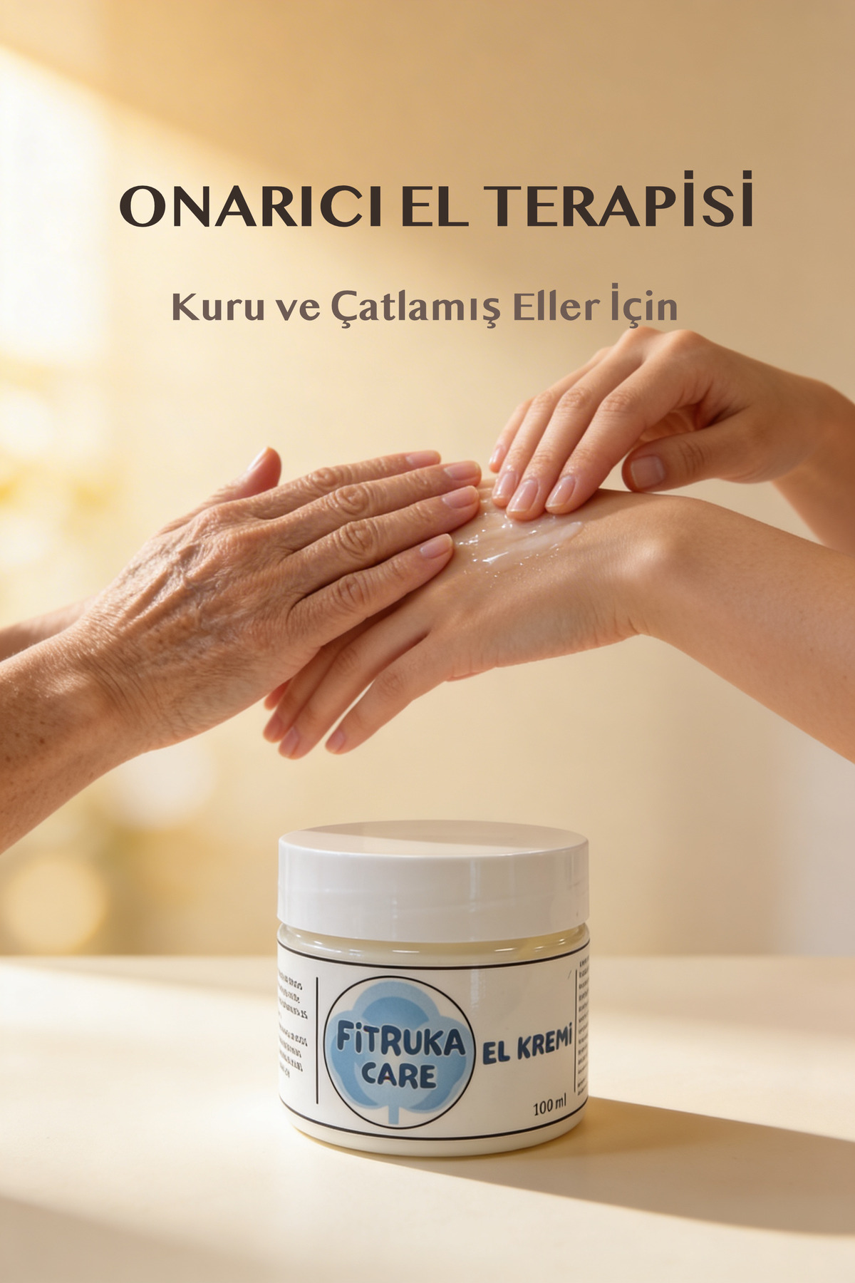 Onarıcı El Kremi 100 ml – Üre & Panthenol İçeren Yoğun Nem Bakımı — CARE-0053 — تصویر 3 از 7