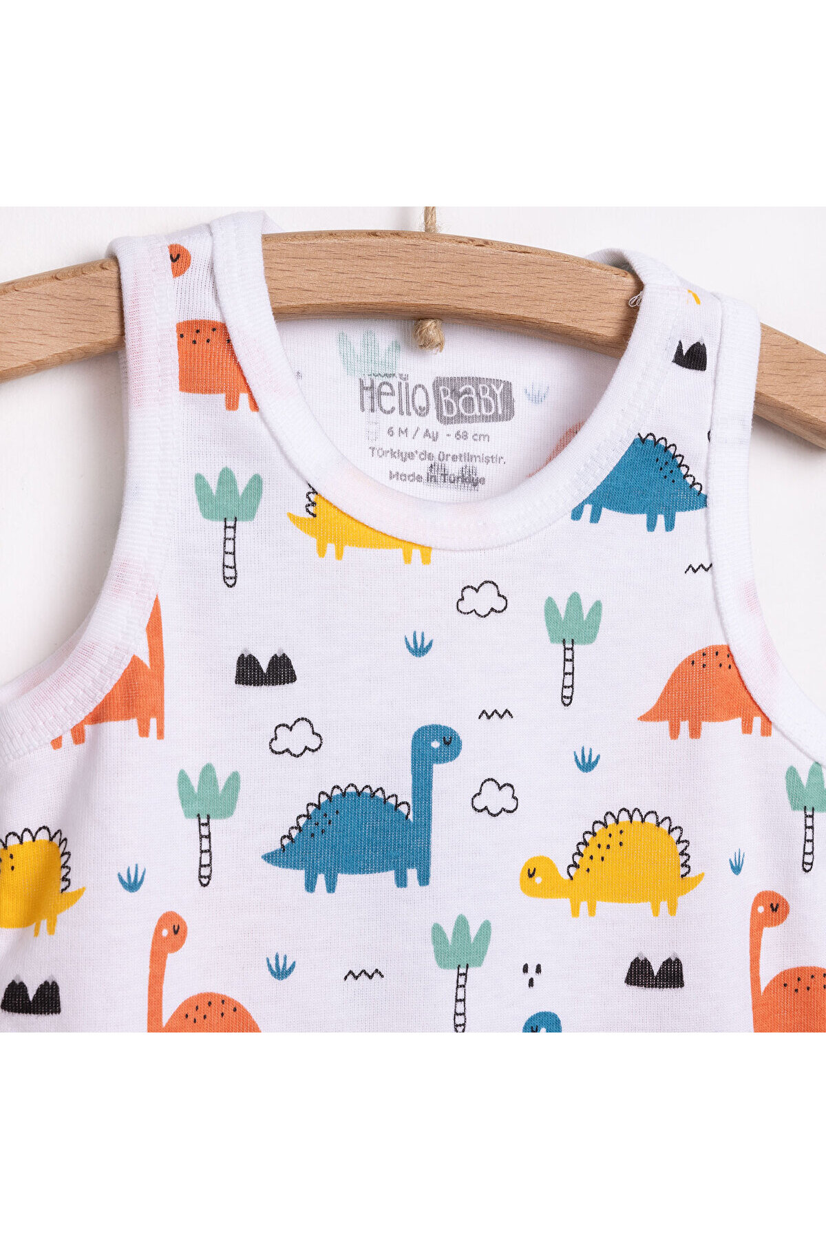 ebebek Hello Baby HelloBaby Erkek Bebek Body Bisiklet Yaka Atlet fotoğrafı 3 (önizleme)