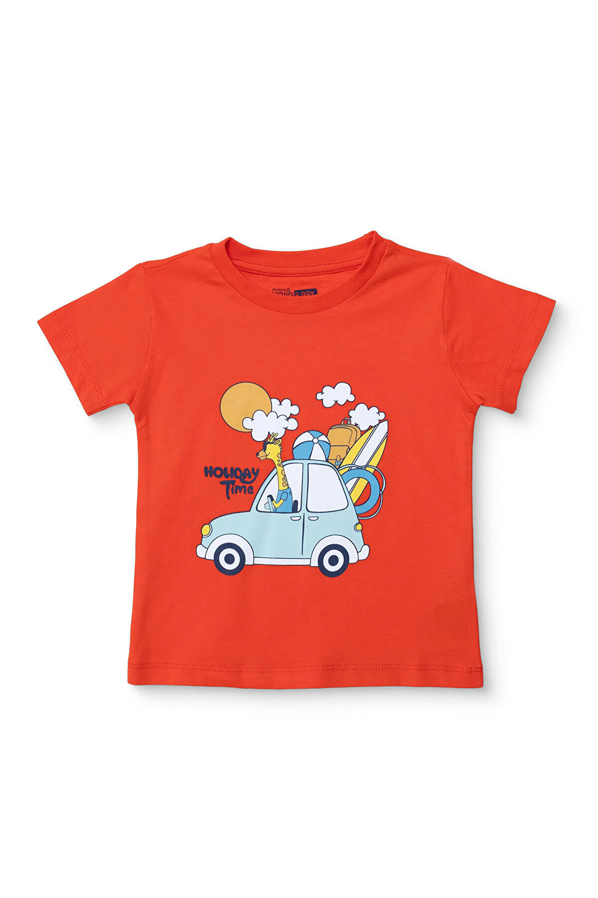 HelloBaby Baby Boy T-Shirt Vehicles Printed Crew Neck Short Sleeve