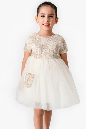 Canwin kız çocuk doğum günü özel gün parti elbisesi