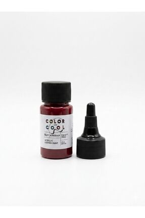 Color And Cool Bordo Akrilik Deri Boyası (30 ml). Tüm Deri Yüzeyleri Üzerinde...
