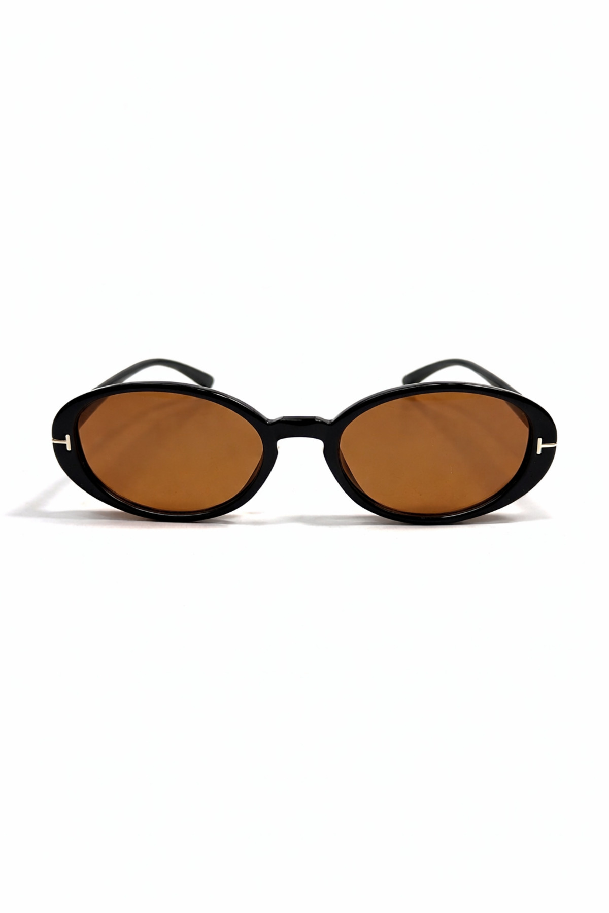 Chunky Frame Rubby Siyah Çerçeveli Kahverengi Ultra Hafif Uv400 Filtreli Kadın Güneş Gözlüğü görsel 3