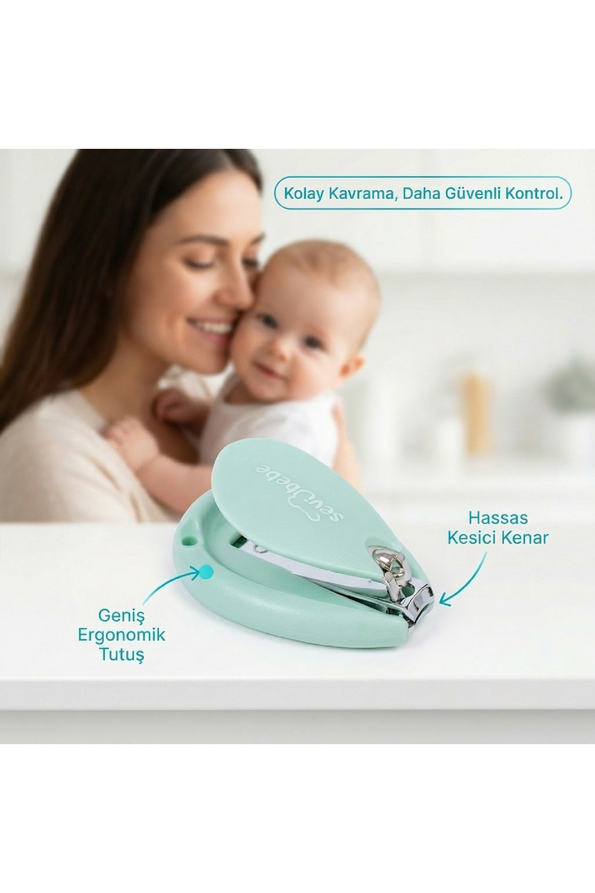 Sevi Bebe Tırnak Bakım Seti Mint Yeşili fotoğrafı 3 (önizleme)