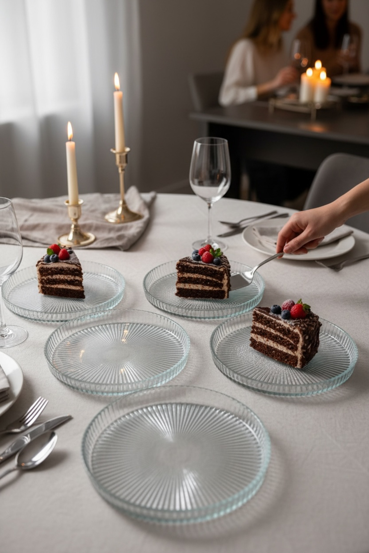 Papatya 6’lı Pasta Tabağı Seti 16 cm