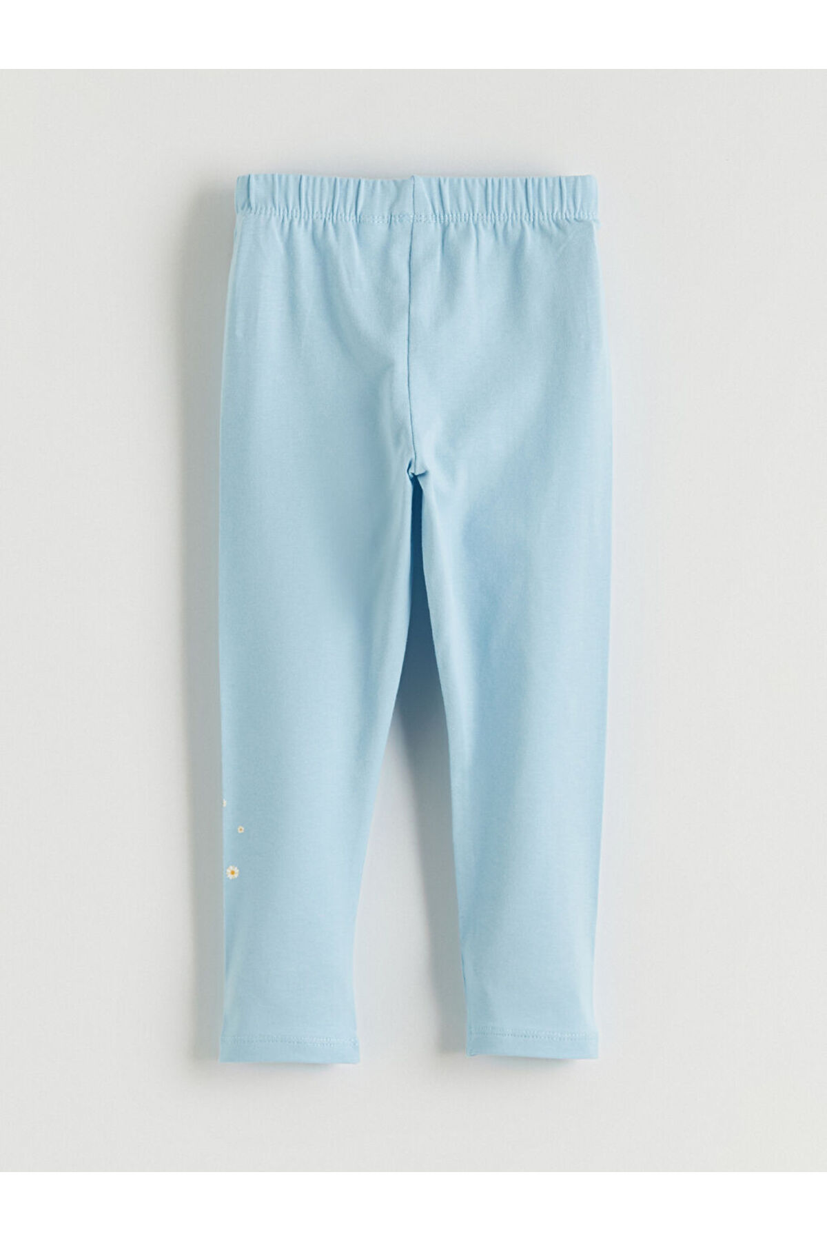 LC Waikiki Mavi Beli Lastikli Çiçekli Kız Çocuk Tayt fotoğrafı 3 (önizleme)