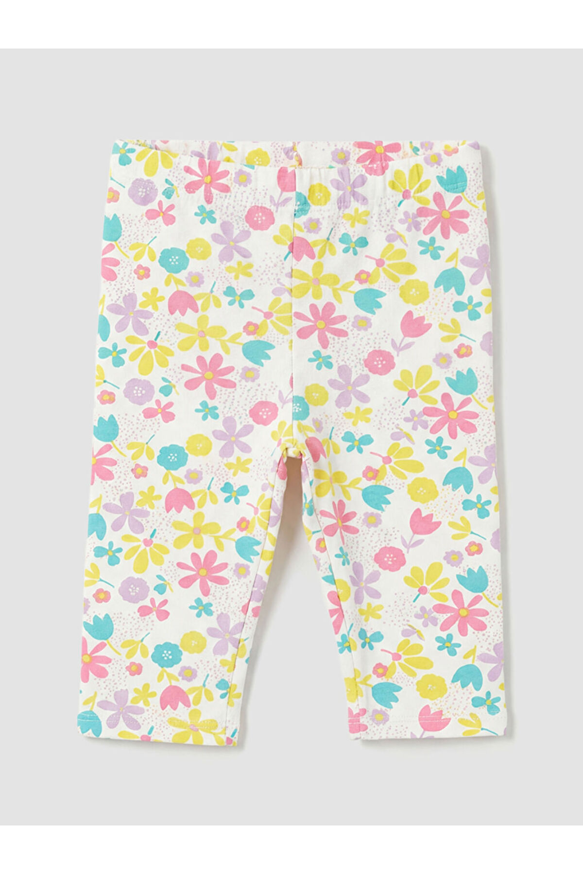 LC Waikiki Lila Baskılı Kız Çocuk Tayt 2'li fotoğrafı 5 (önizleme)