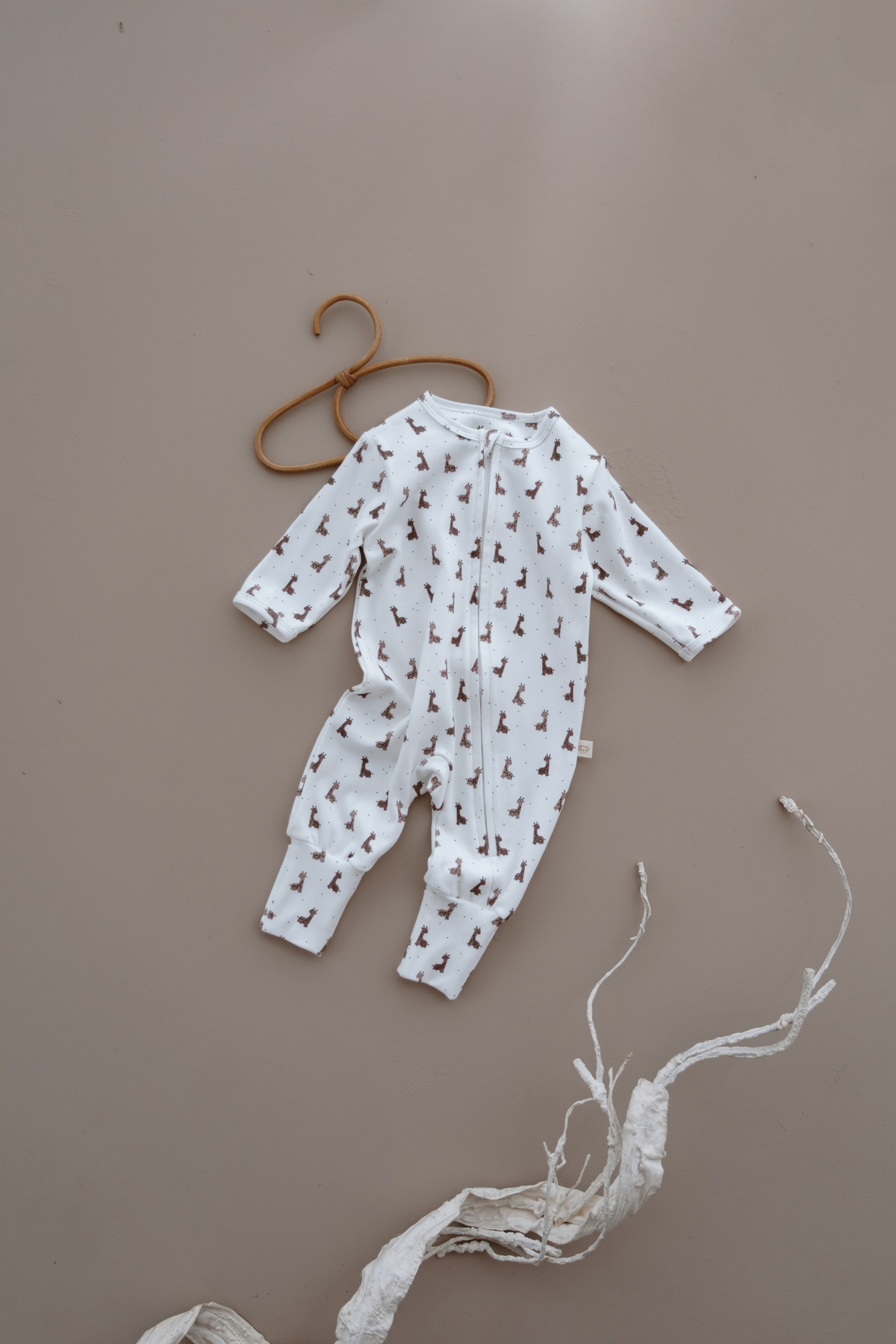 Oh La La Koala For Little Ones Zürafa Baskılı Calmy Serisi Fermuarlı Tulum fotoğrafı 3 (önizleme)