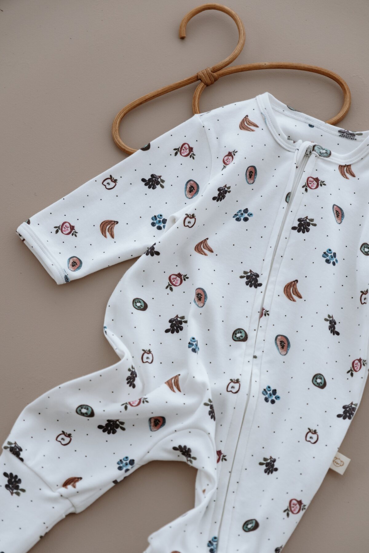 Oh La La Koala For Little Ones Meyve Baskılı Calmy Serisi Fermuarlı Tulum fotoğrafı 2 (önizleme)