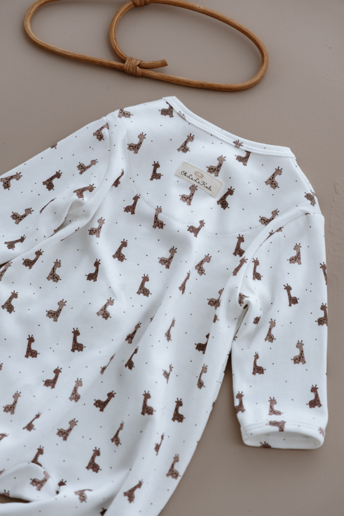 Oh La La Koala For Little Ones Zürafa Baskılı Calmy Serisi Fermuarlı Tulum fotoğrafı 4 (önizleme)