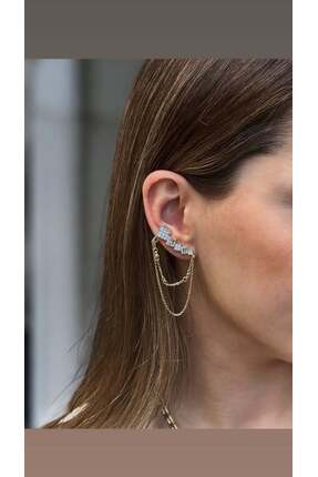 Elif Can Jewelry VIP Kare Zincir Küpe