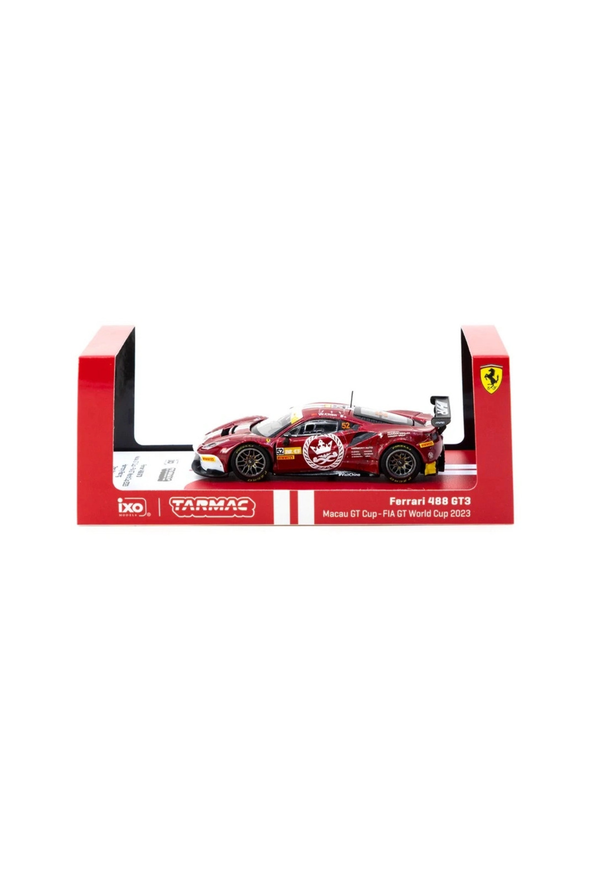 MericLine Tarmac Works X iXO Models 1/64 Ferrari 488 GT3 Macau GT