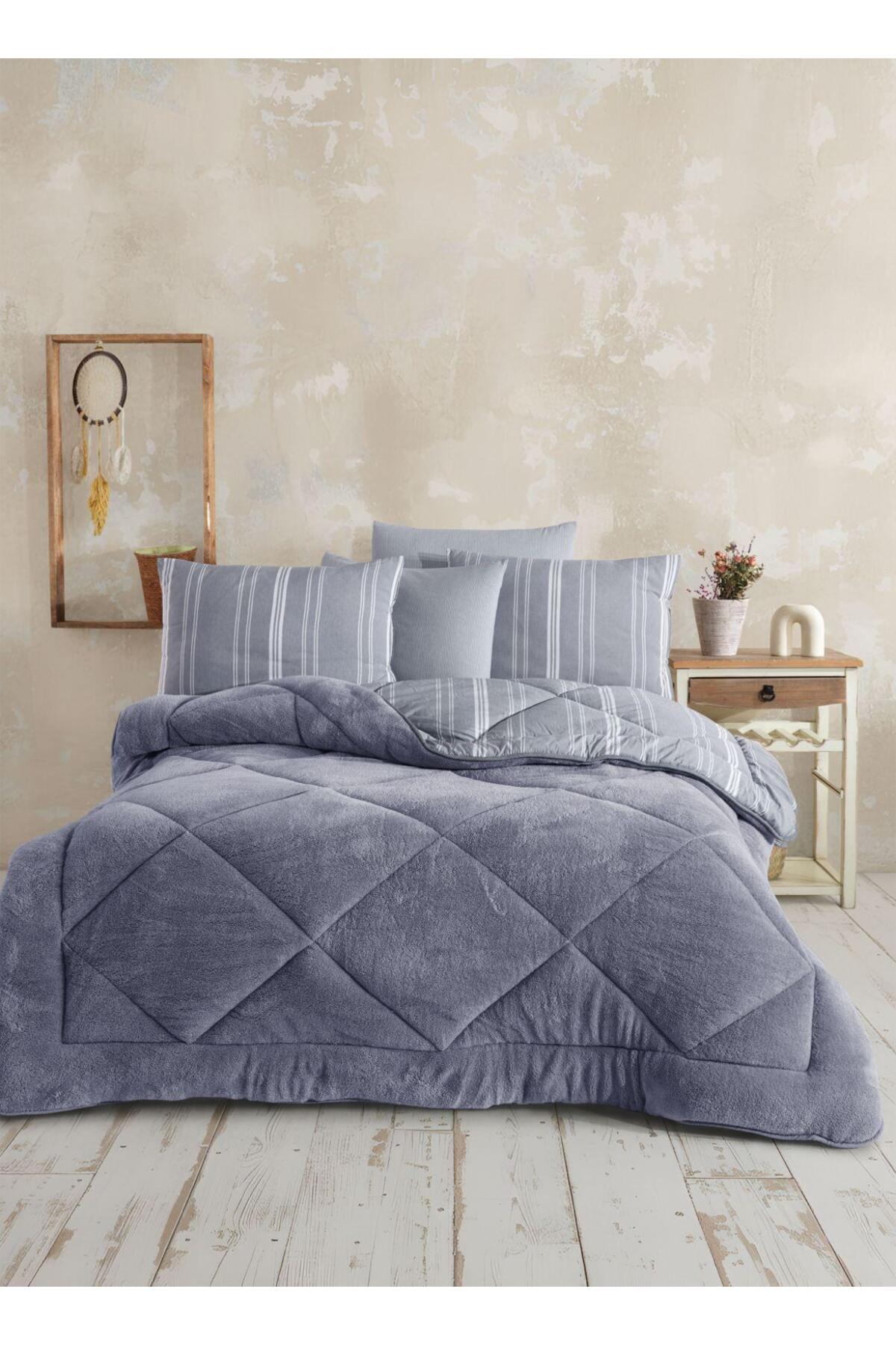 Double Sleeping Set-Wellsoft Duvet Cover Set 4 Padded (Fitted Bed Sheet)