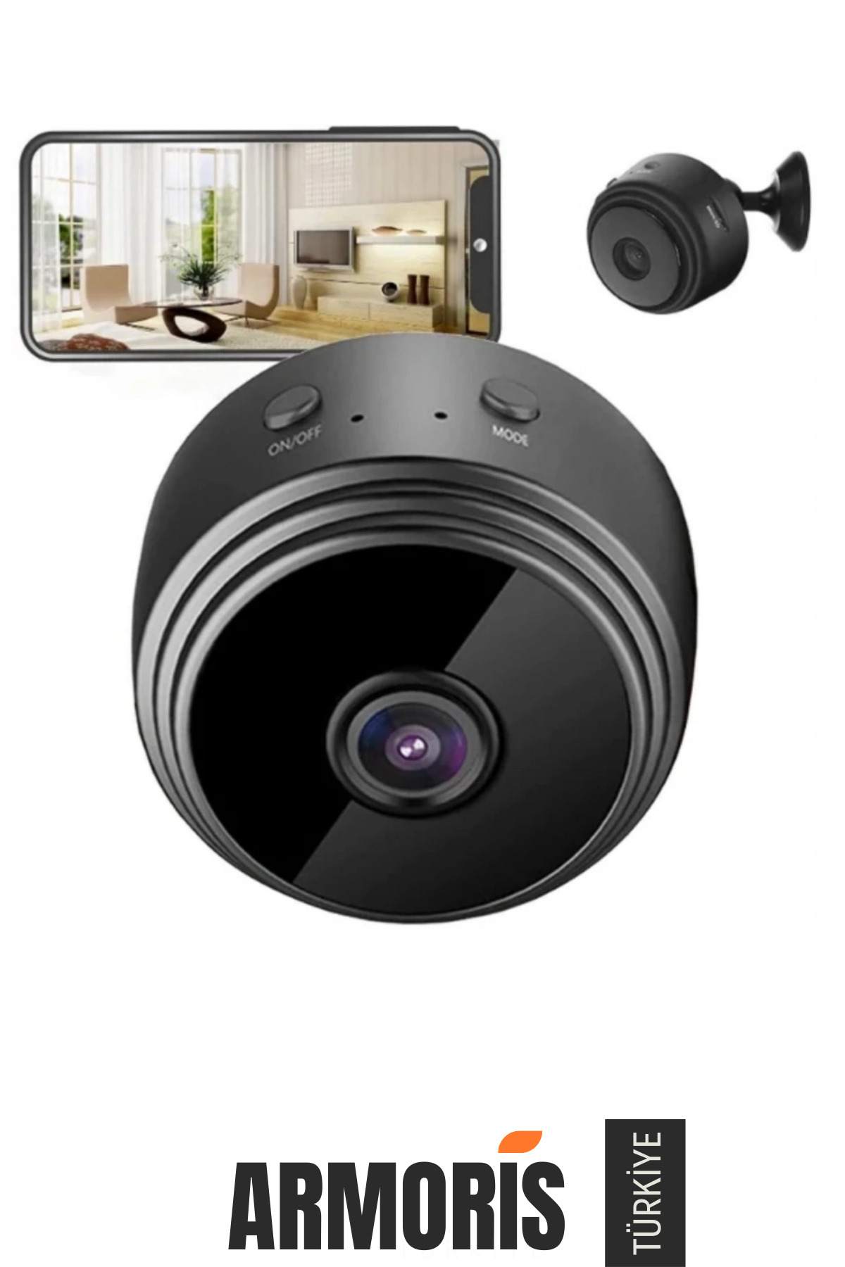 Armoris #WiFiGüvenlikKamerası Mini HD Gizlenebilir Uzaktan İzleme Ev Bebek Güvenlik Ofis Depo Akıllı fotoğrafı 3 (önizleme)
