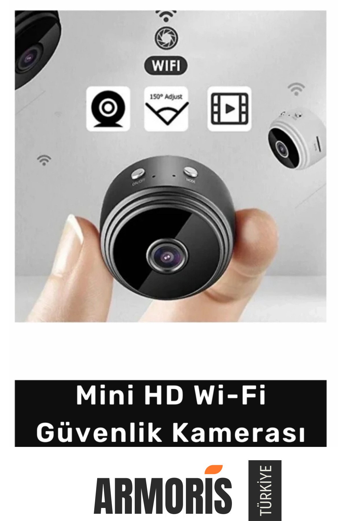 Armoris #WiFiGüvenlikKamerası Mini HD Gizlenebilir Uzaktan İzleme Ev Bebek Güvenlik Ofis Depo Akıllı fotoğrafı 2 (önizleme)