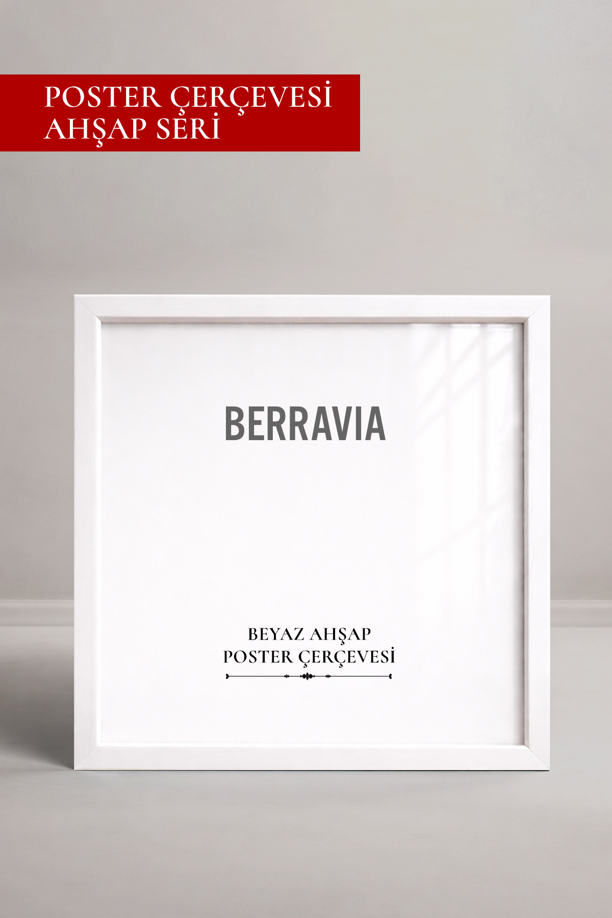 White Wooden Framed Poster Frame, Square Frame, Picture Frame WHITE-THIN