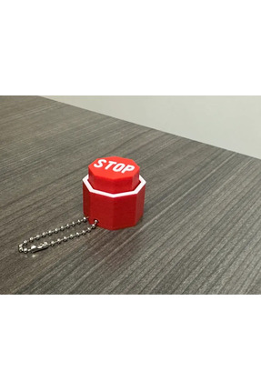 Yeterix Stop Tabelası Clicker Anahtarlık