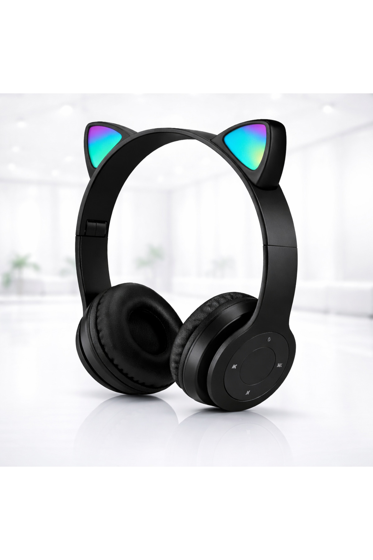 Fun Lightweight Bluetooth Headset for Kids with Colorful Lights Soft Structure....