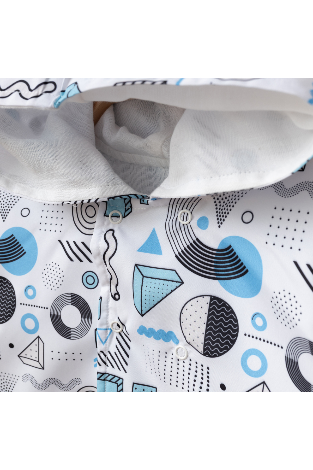 tinibud Terletmeyen Çift Taraflı Erkek Çocuk Yağmurluk 2-5 Yaş %100 Pamuk Müslin Astarlı fotoğrafı 3 (önizleme)