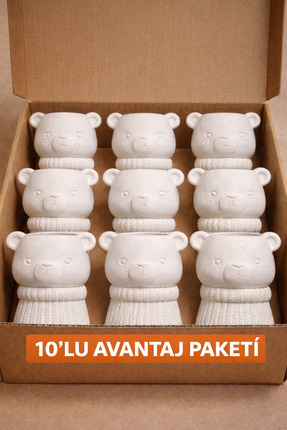 colorbuddie 10'lu Paket Ayıcık Kalemlik Boyama