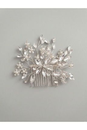 DKD Kristal Taşlı Topuz Tokası Gelin Tacı ve Ozel Gün Saç Aksesuarı