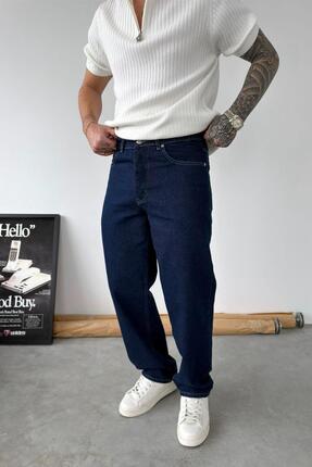 hafkagiyim Koyu Mavi Premium Basic Regular Pantolon