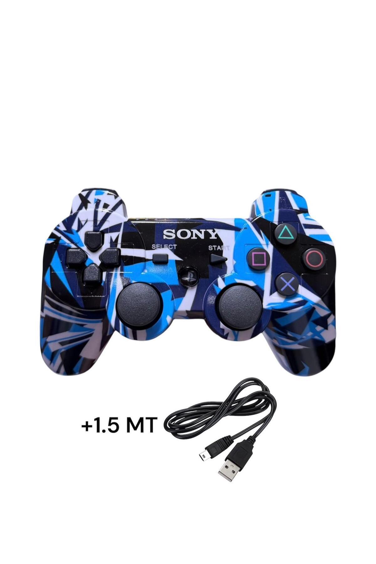 Ps3 Dual-shock Gamepad New Generation Sleeve Pattern Joystick PS3+PC + 1.5 MT Charging Cable GIFT