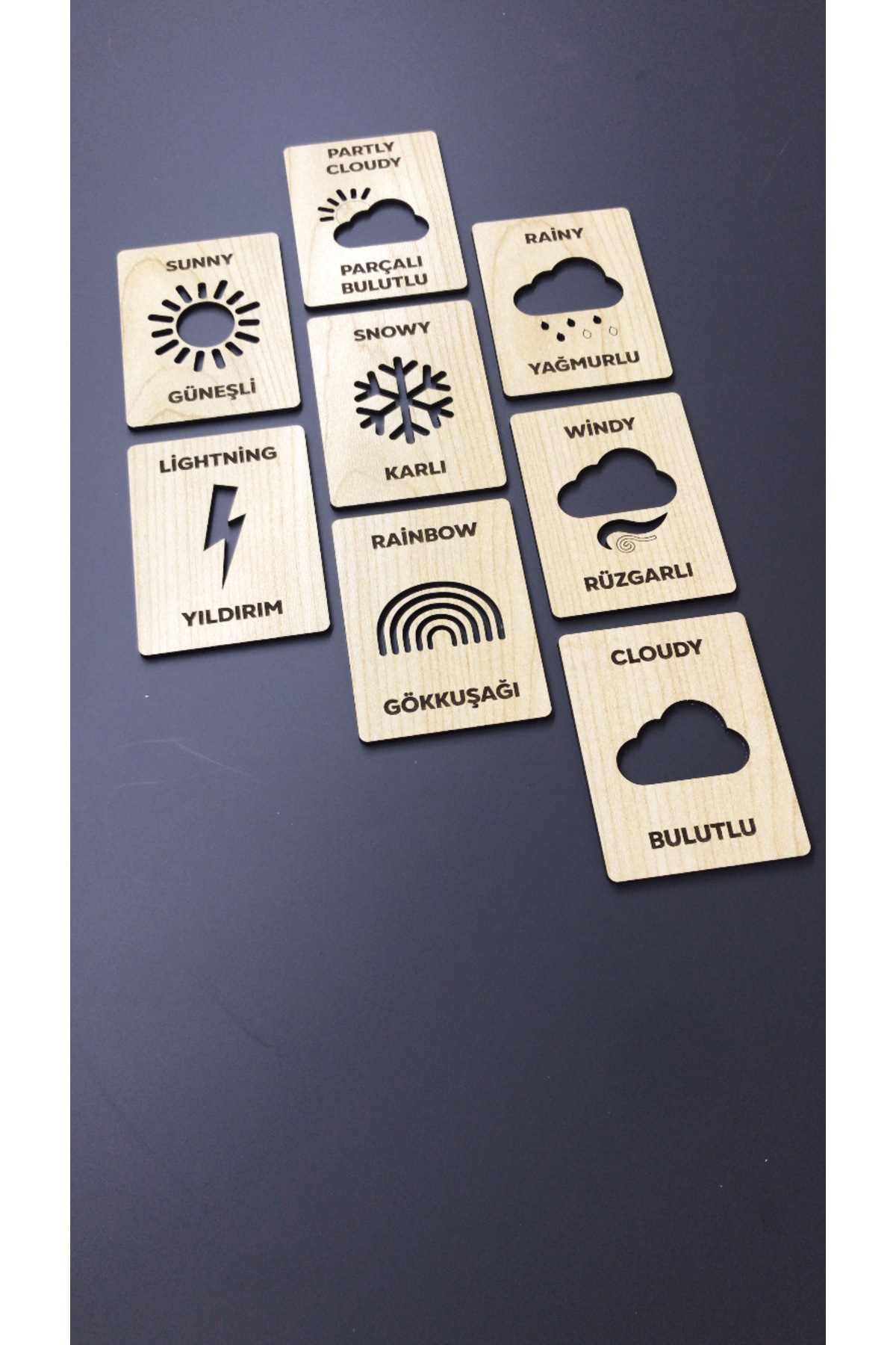 özgürce Çocuklar İçin Eğitici Mevsimler Kartları - Montessori Öğrenme Oyuncakları fotoğrafı 2 (önizleme)