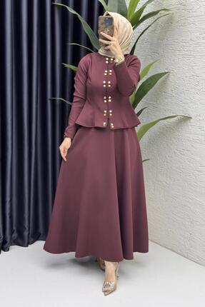 GÜLSEVEN Etekli Takım Tesettür Giyim