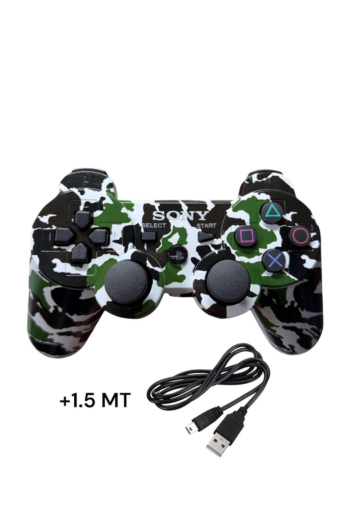 Ps3 Dual-shock Gamepad New Generation Sleeve Pattern Joystick PS3+PC + 1.5 MT Charging Cable GIFT